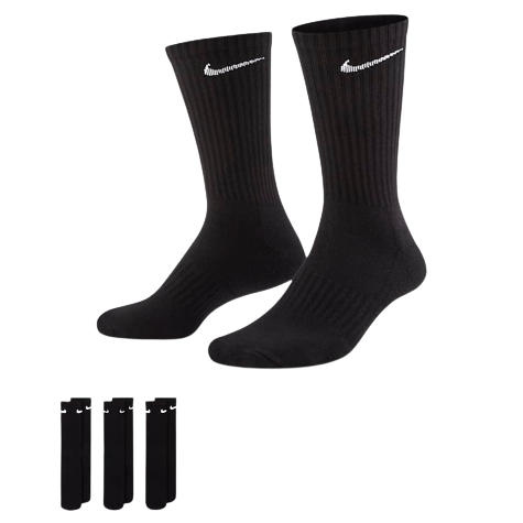 Nike Everyday Cush Crew Socks Black