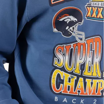 Mitchell & Ness Vintage Superbowl Champions Crew Denver Broncos - Faded Blue