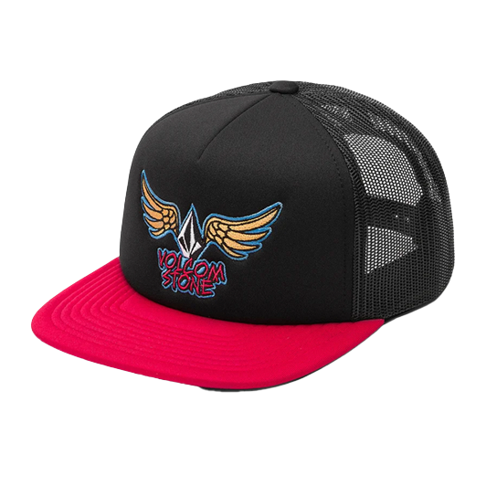 Volcom Caiden Youth Trucker Cap Red