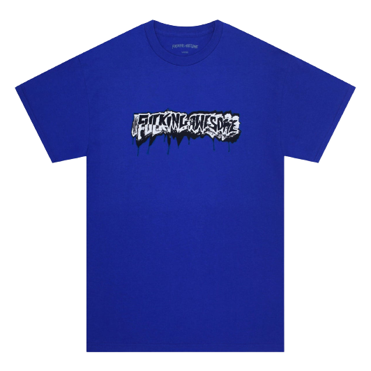 FA Dill Cut Up Logo Tee Cobalt