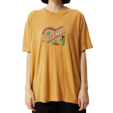 Afends Day Dream Slay Oversized Tee Mustard