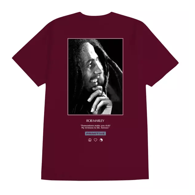 Primitive Life Forever Tee Burgundy