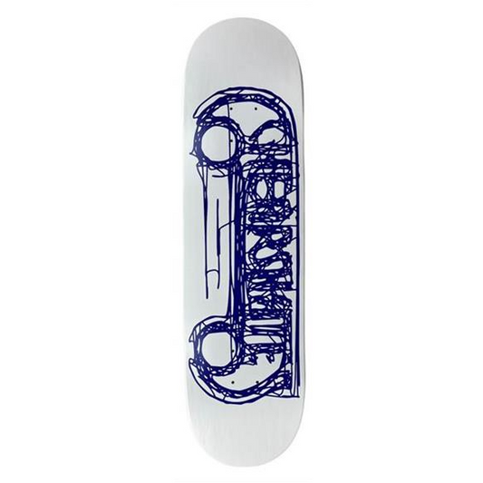 Cheapskates Scribble Deck Biro Blue on White