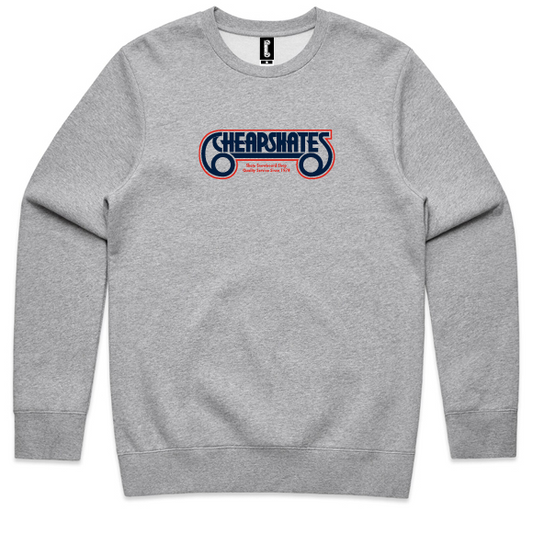 CHEAPSKATES OG LOGO CREW Grey Marle