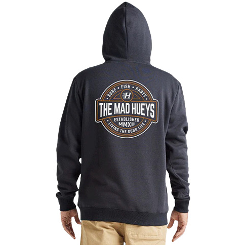 Mad Hueys Hueys Life Hood Black