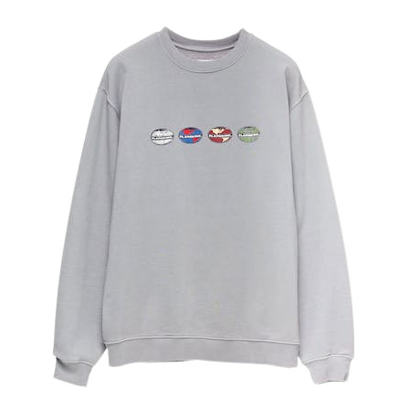 XLARGE World Crew Grey