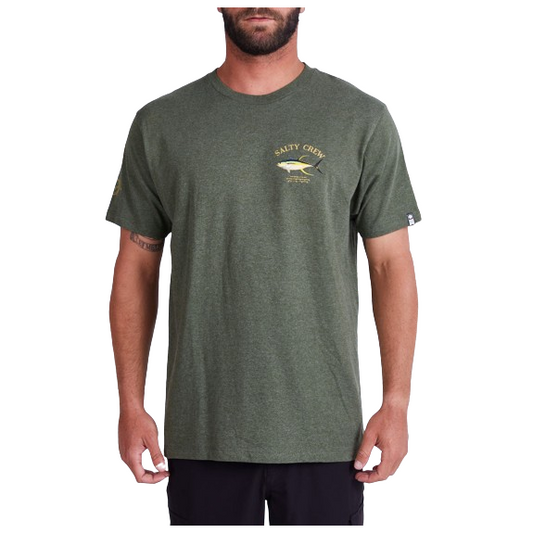 Salty Crew Ahi Mount Standard SS Tee Khaki Heather