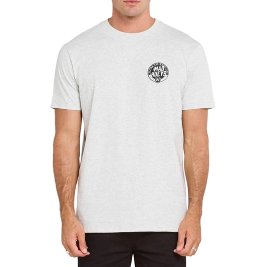 Mad Hueys Checkered Hueys Tee Snow Marle