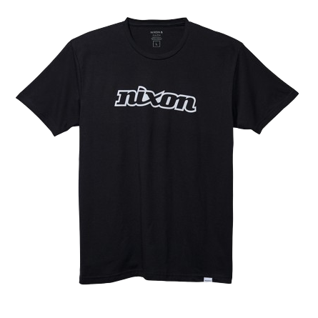 Nixon OG Script Tee Black