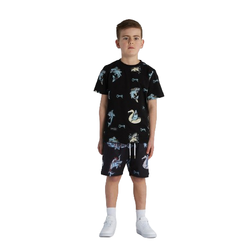 Crate Kids Shark Tshirt Black