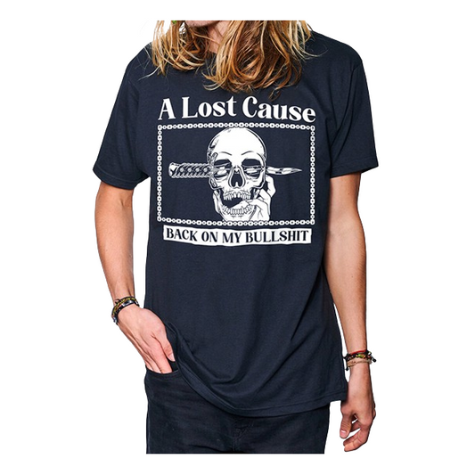 A Lost Cause Back On Tee Black