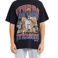 Mitchell & Ness Photo Player Tee Black 76ers Allen Iverson