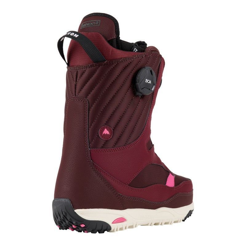 BURTON Women's Limelight Boa Snowboard Boots- Almandine/Stout White