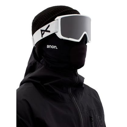 ANON M3 Goggles + Bonus Lense + MFI Facemask - White/Perceive Sunny Onyx