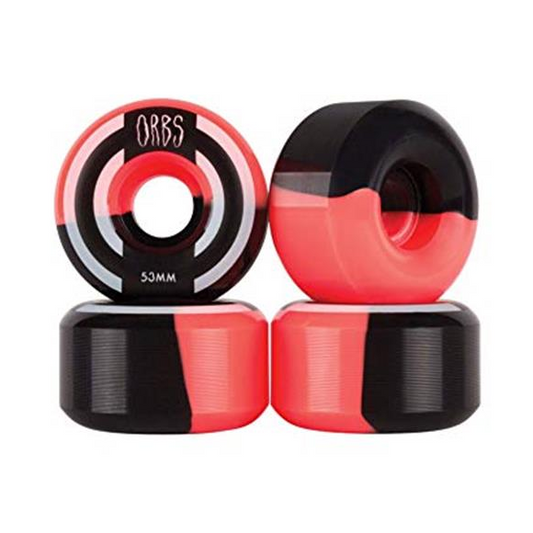 Orbs Apparitions Wheels 53mm - 99A Neon Coral/Black