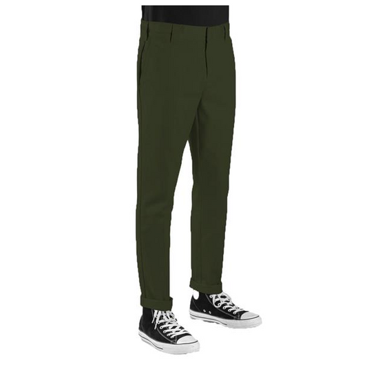 Dickies WE872 - Olive Green Slim Tapered Fit Pant