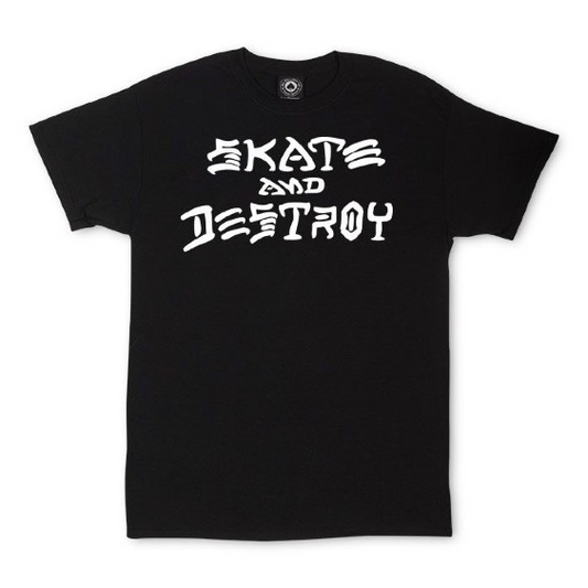 Thrasher Skate & Destroy Tee Black