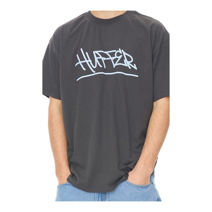 Huffer Block Tee 220/Waves - Charcoal