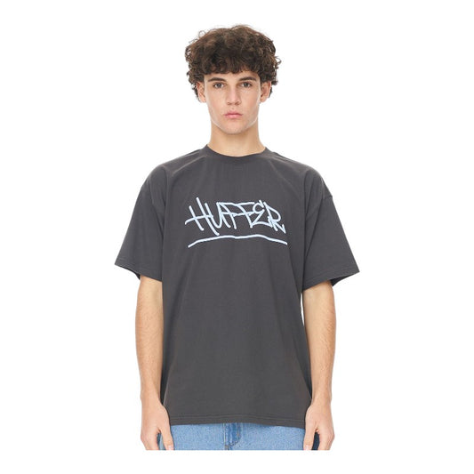 Huffer Block Tee 220/Waves - Charcoal