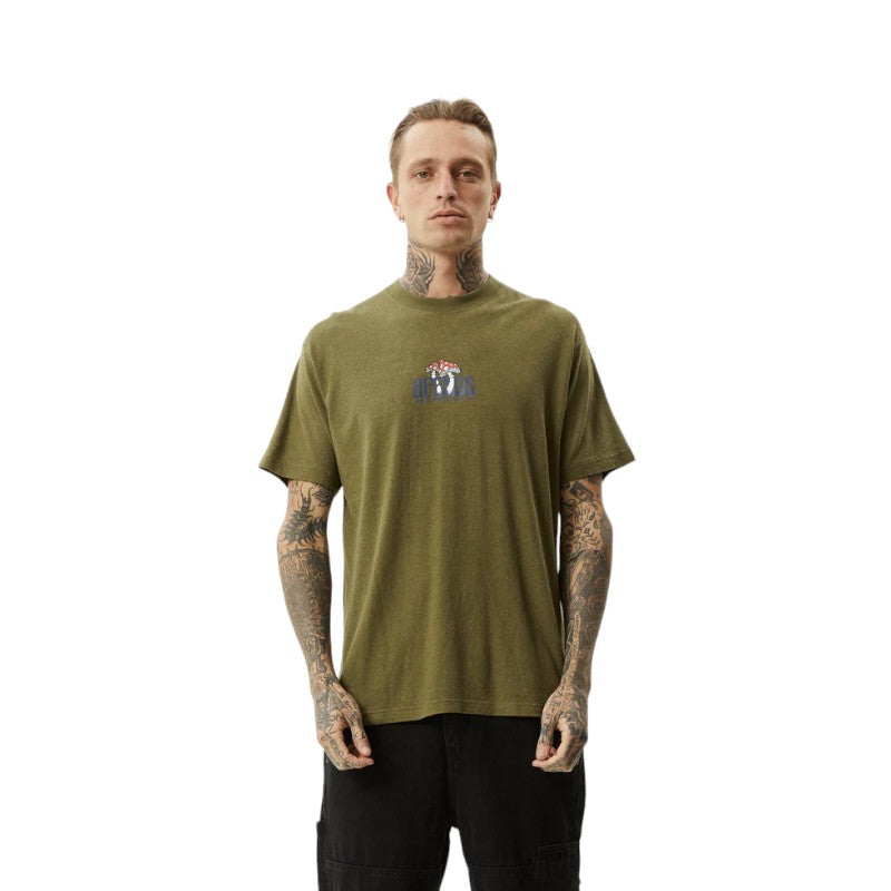 Afends Let It Grow Tee - Military Green