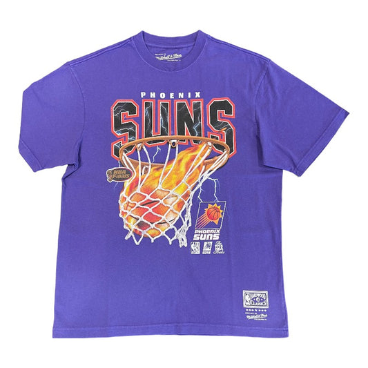 Mitchell And Ness Fire And Lightning Suns Tee - Suns Purple