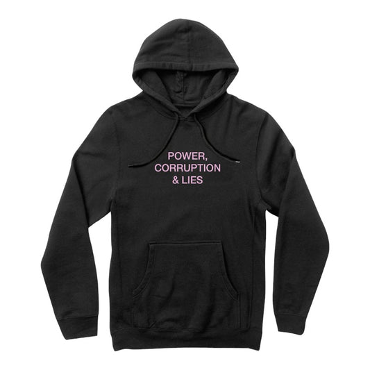 Color Bars Power Corruption Lies Hood - Black