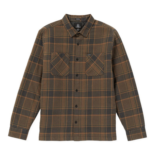 VOLCOM Brickstone Lined Flannel - Mud