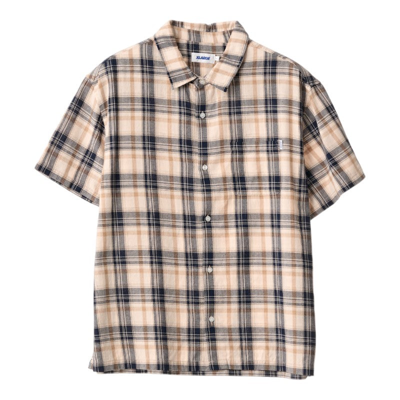 Xlarge Push Check S/S Shirt - Navy