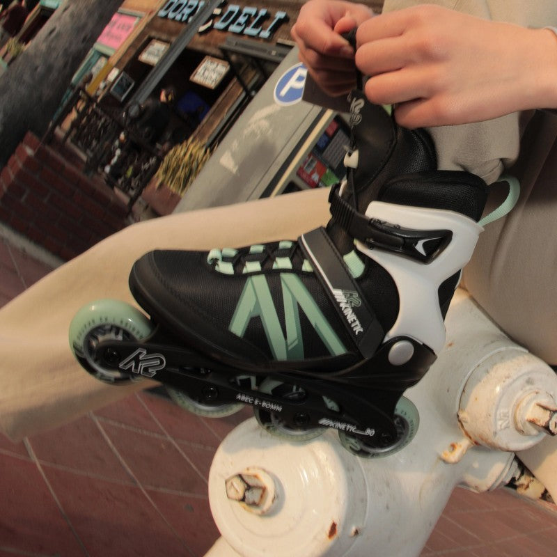 K2 Kinetic 80 Pro Women’s Inline Skates - Black/Sage