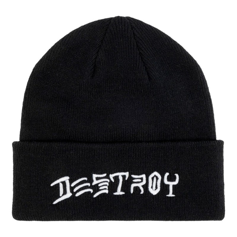 Thrasher Destroy Beanie Black