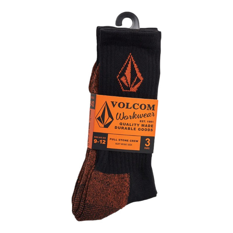 Volcom Workwear Sock 3 Pack - Black