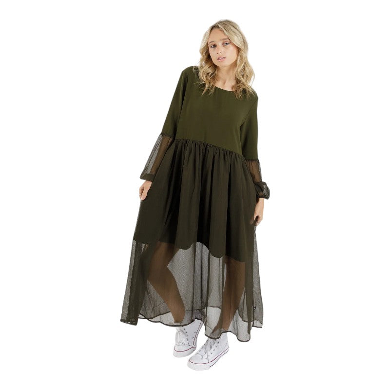 Federation Tier Dress - Olive