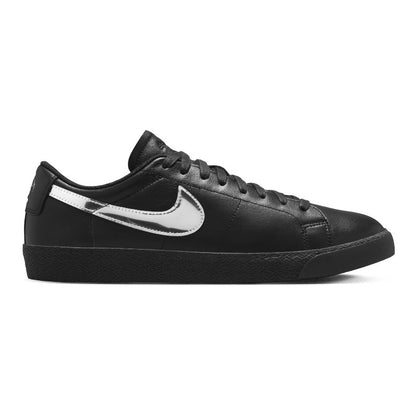 Nike SB Blazer Low QS - Black/Metallic Silver