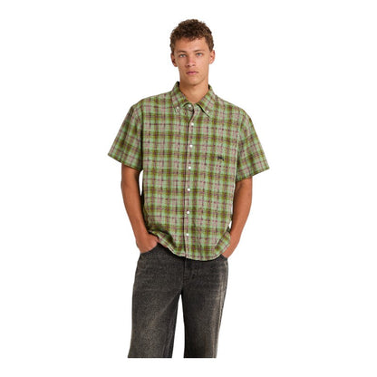 SDbouble Blend Check Shirt - Green