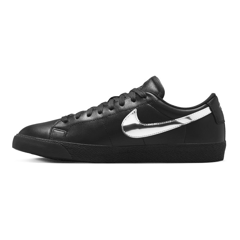 Nike SB Blazer Low QS - Black/Metallic Silver