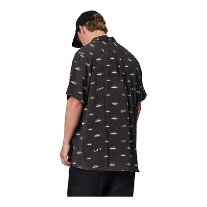 J.A.F Sickle Shirt - Aged Black