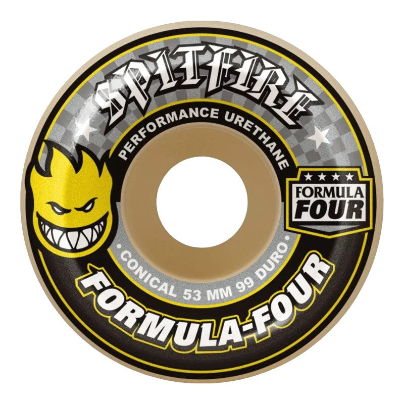 Spitfire Wheels Formula4 99D Conical - Yellow 54mm