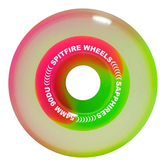 Spitfire Wheel Sapphire 90D - Neon Pink/Green