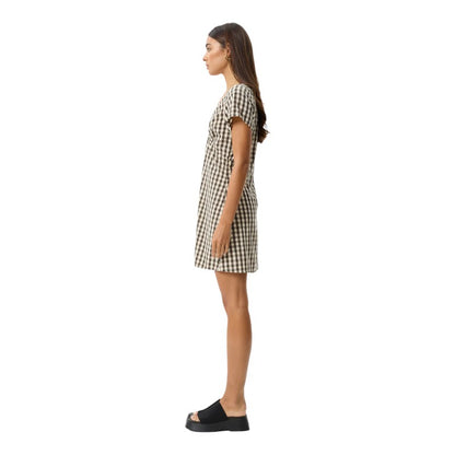 Afends Gambet Check Tea Dress - Black/sa