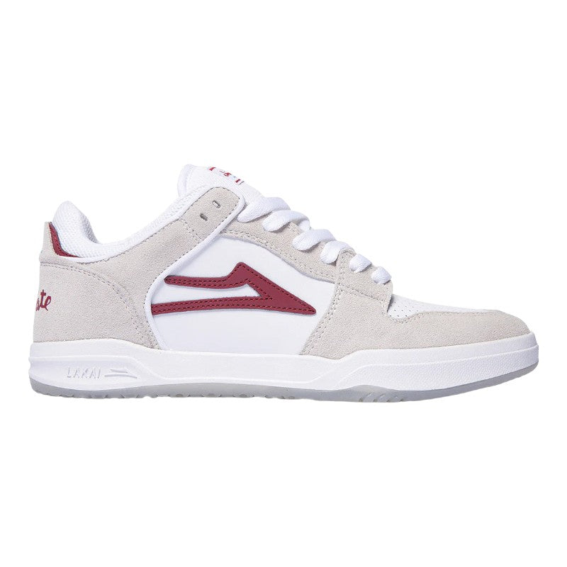 Lakai Telford Low White/Red Suede