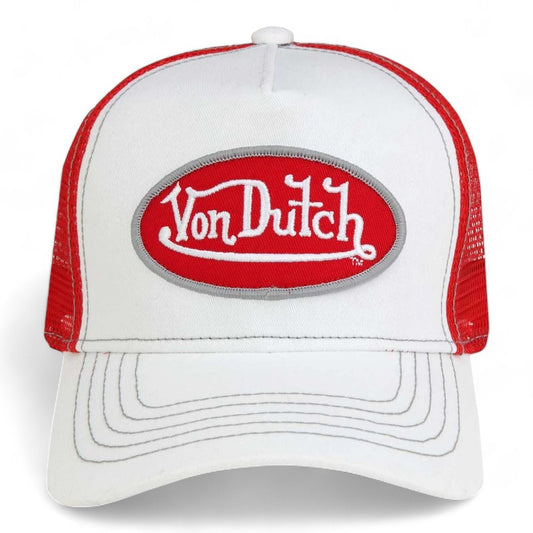 Von Dutch Trucker - White/Red