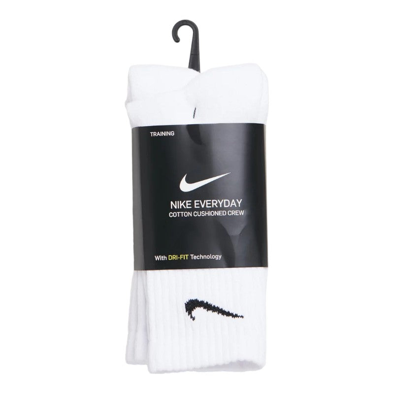 Nike SB Everyday Cush Crew Socks 3 Pack White Cheapskates