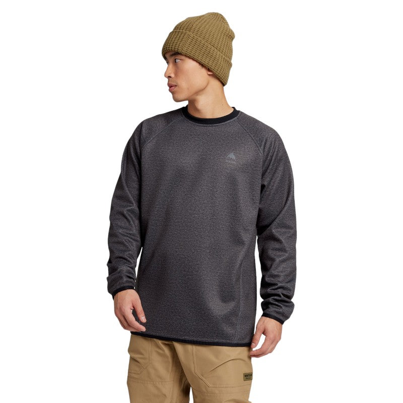 BURTON Crown Weatherproof Crew - True Black Heather