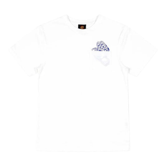 Santa Cruz Youth Screaming Pocket Tee - White