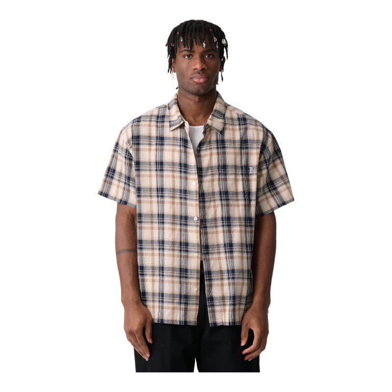 Xlarge Push Check S/S Shirt - Navy