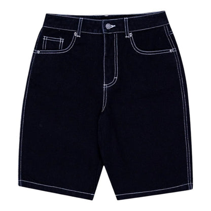 Santa Cruz Youth Global Flame Denim Short - Black