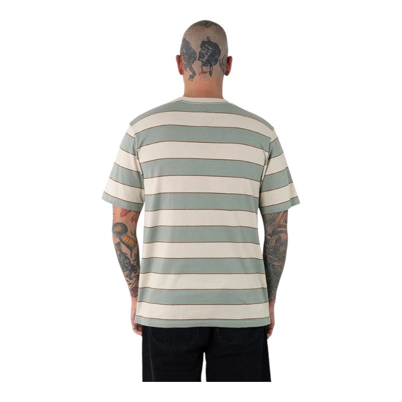 Santa Cruz Dot Patch Tee - Light Khaki Stripe