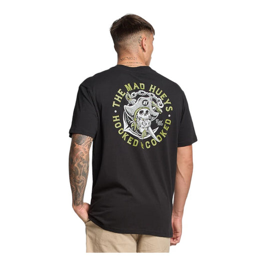 Mad Hueys Hooked And Cooked Tee - Black