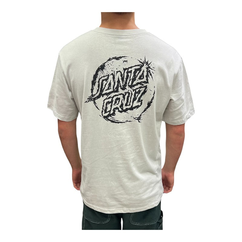 Santa Cruz Erode Dot Tee - Concrete