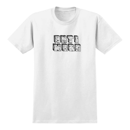 Antihero Stacked Tee - White